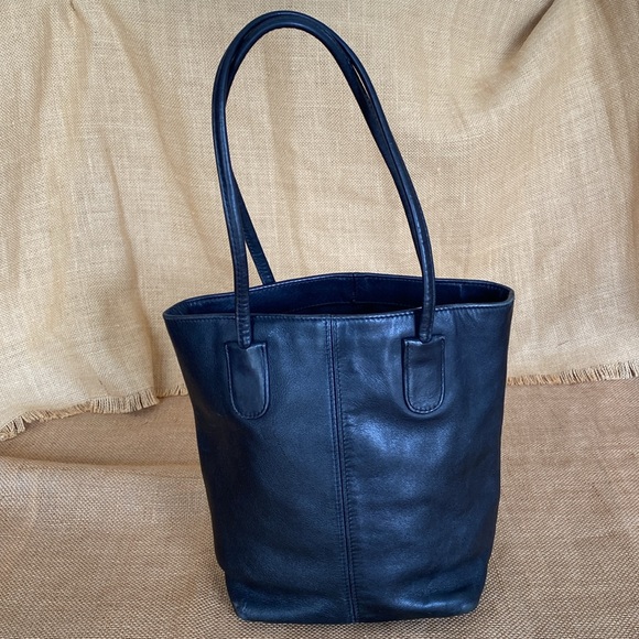 Coach Handbags - Coach Black Leather Tote Bag